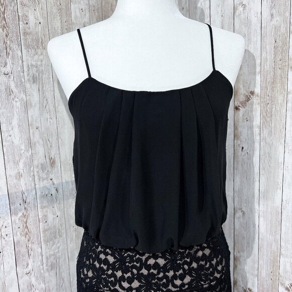 Women's Sweet Storm Dress | Spaghetti Strap | Large | Knee Length | Black | Lace - Picture 5 of 14